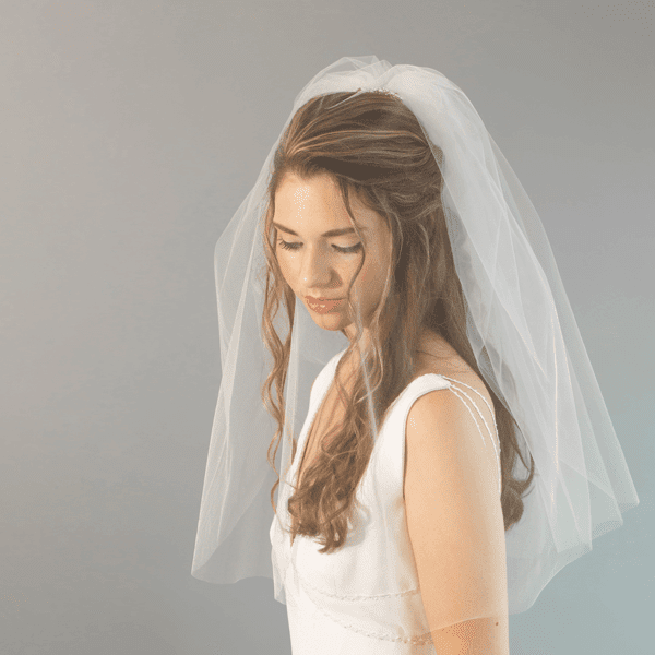 simple bridal veil