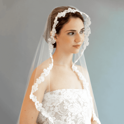 DIY Lace Cathedral Length Wedding Veil Pattern PDF Tutorial