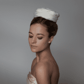 vintage_bridal_repair model showcasing a vintage bridal repair