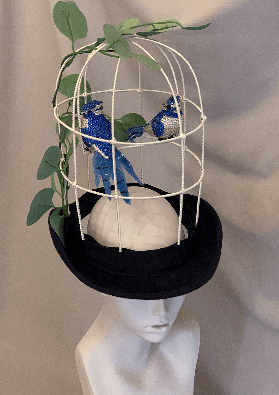 Prologue2 birdcage hat by Millinery Treasures